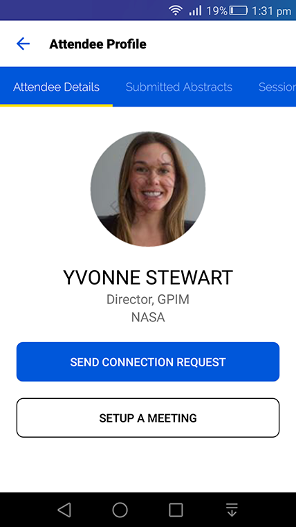 Send vCard request Send vCard request